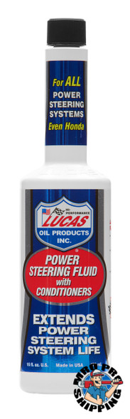 Lucas Oil Power Steering Fluid w/ Conditioners, 1 Pint (12 BTL / CS)