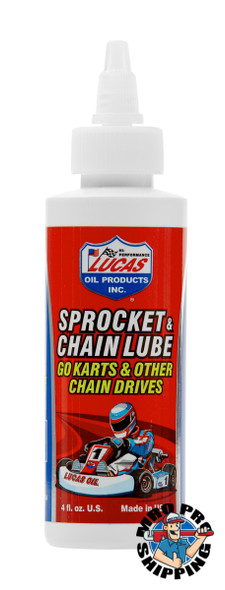 Lucas Oil Sprocket & Chain Lube for Go Karts, 4 fl oz. (12 BTL / EA)