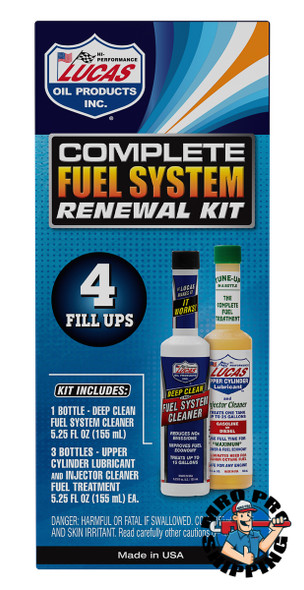 Lucas Oil Complete Fuel System Renewal Kit, 4pk-6x5.25 fl oz. (4 KT / CS)