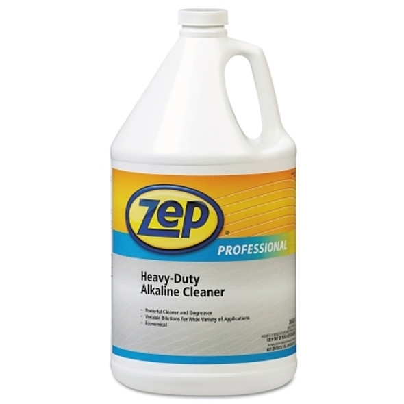 Zep Professional Heavy-Duty Alkaline Cleaner, Clear Blue-Green, 1 Gal Bottle (4 EA / CA)