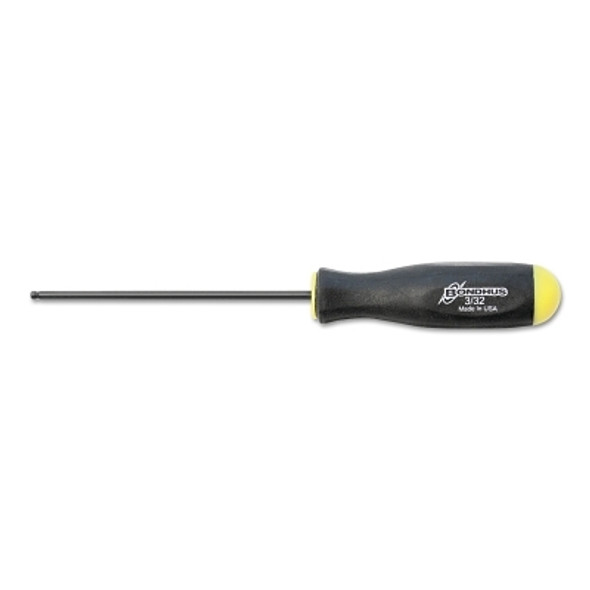 Balldriver Hex Screwdrivers, 3/32 in, 5.2 in Long (2 EA / BX)