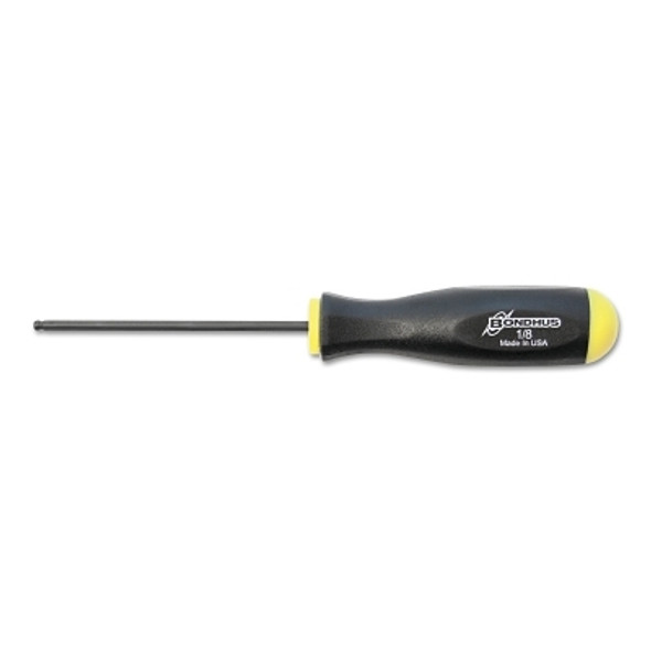 Balldriver Hex Screwdrivers, 1/8 in, 6.6 in Long (6 EA / CART)