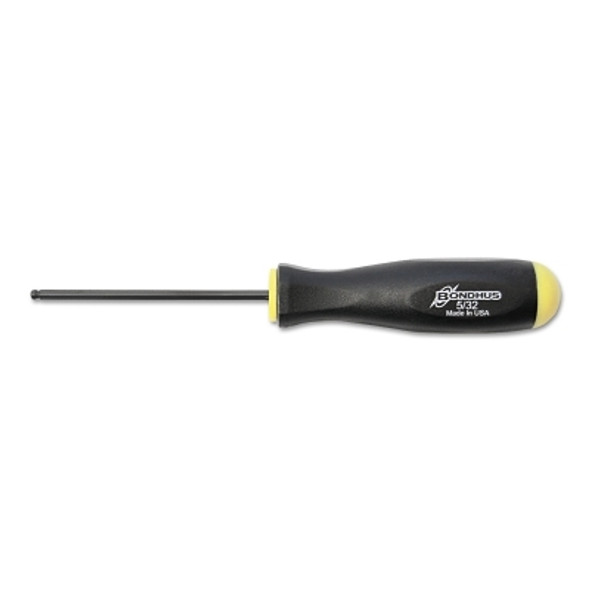 Balldriver Hex Screwdrivers, 5/32 in, 7.9 in Long (1 EA)