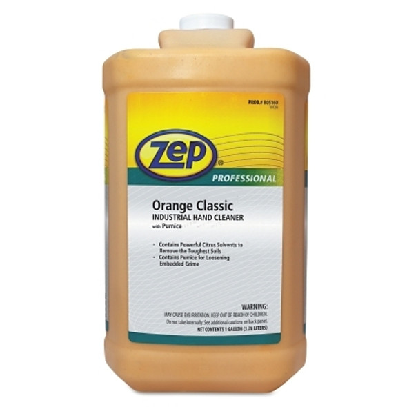 Zep Professional Orange Classic Industrial Hand Cleaner with Pumice, Orange, Bottle, 1 gal (4 EA / CA)