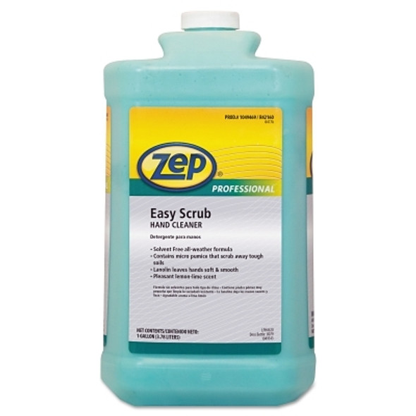 Zep Professional Easy Scrub Industrial Hand Cleaner, Square Jug, 1 gal, Lemon (4 EA / CA)