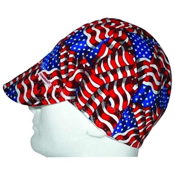 Deep Round Crown Cap, One Size Fits All, Stars & Stripes (1 EA)