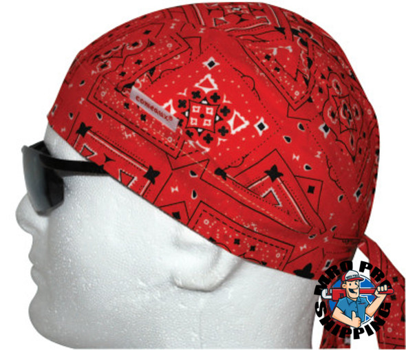 Doo Rags, One Size Fits All, Red Bandanna (1 EA)