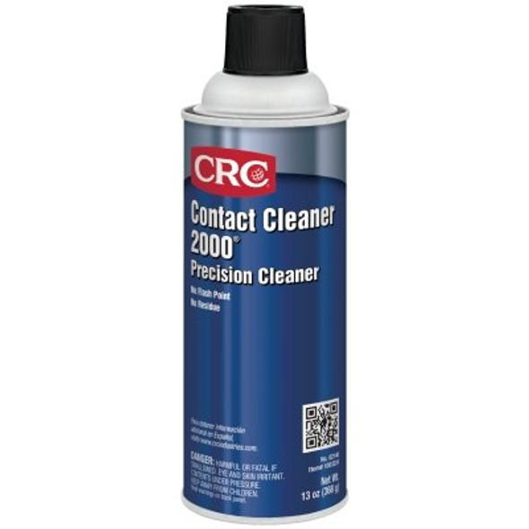CRC Contact Cleaner 2000 Precision Cleaner, 16 oz Aerosol Can, HFC/Cozol, VOC 57.5%, Slight Ethereal (12 CAN / CS)