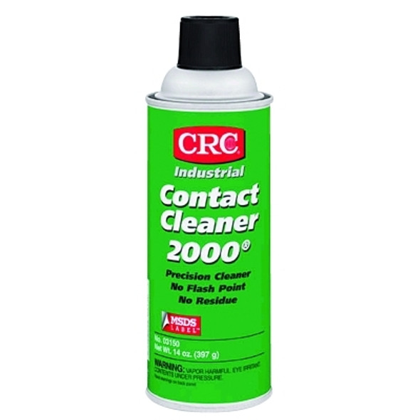 CRC Contact Cleaner 2000 Precision Cleaner, 16 oz Aerosol Can, HFC, VOC 57.5%, Slight Ethereal (12 CAN / CS)