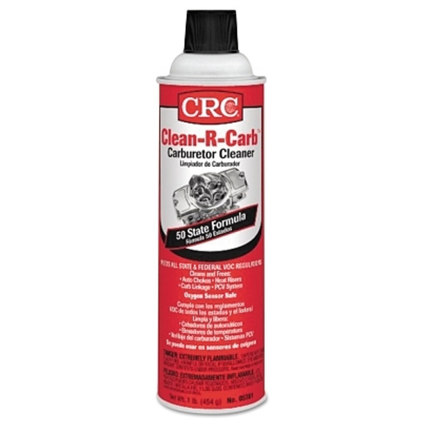 CRC Clean-R-Carb Carburetor Cleaner, 16 oz, Aerosol Can, Solvent Scent (12 EA / CA)