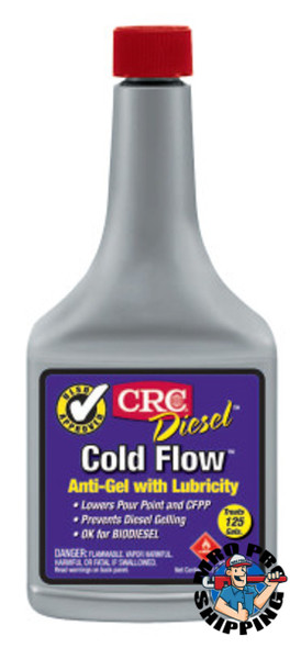 CRC Diesel Cold Flow Anti-Gel w/Lubricity, 12 oz Bottle (12 BO/EA)