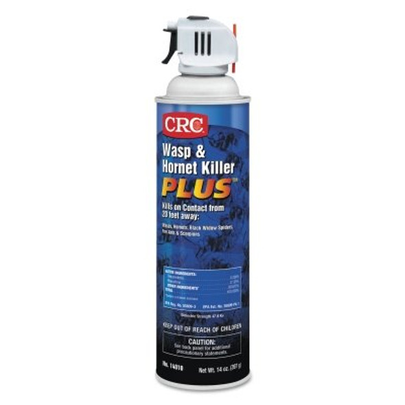 CRC Wasp and Hornet Killer Plus Insecticide, 20 oz Aerosol Can, 14 wt oz (12 CN / CS)