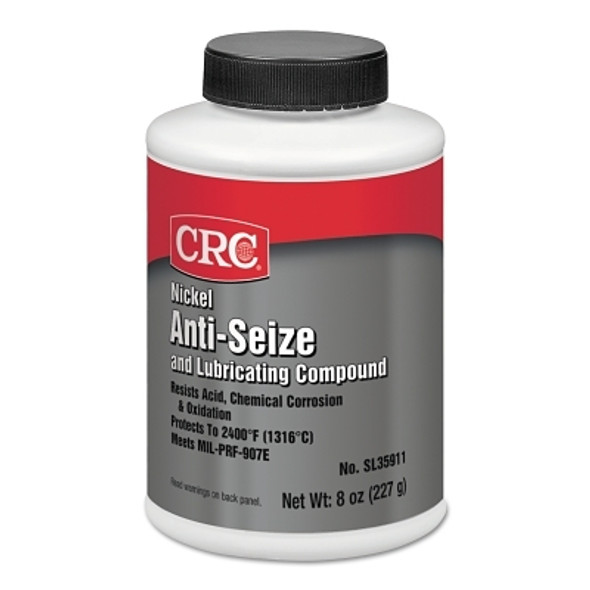 CRC Nickel Anti-Seize Lubricating Compound, 8 oz Brush-Top Bottle (12 BO / CA)