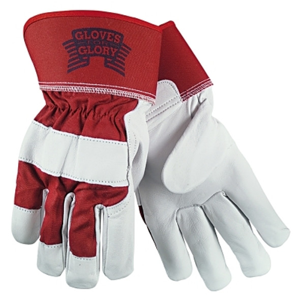 Grain Leather Palm Gloves, Large, Goatskin (12 PR / DZ)