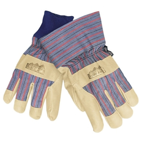 Grain Leather Palm Gloves, Large, Pigskin (12 PR / DZ)