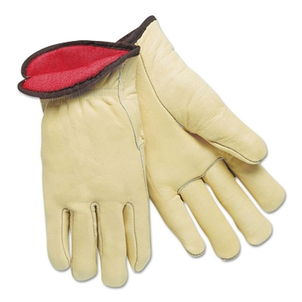 Insulated Drivers Gloves, Cowhide, Medium, Foam Lining (12 PR / DOZ)