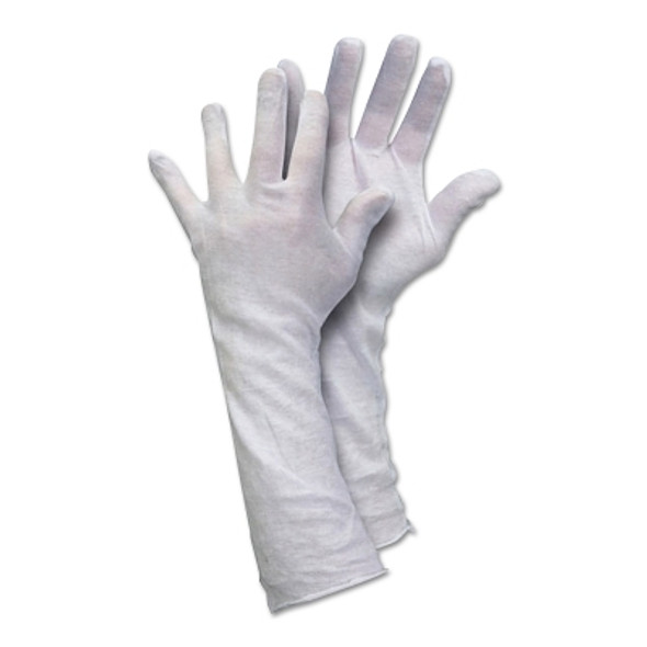 Lisle Cotton Inspector Gloves, 100% Cotton, Men's (12 PR / DZ)