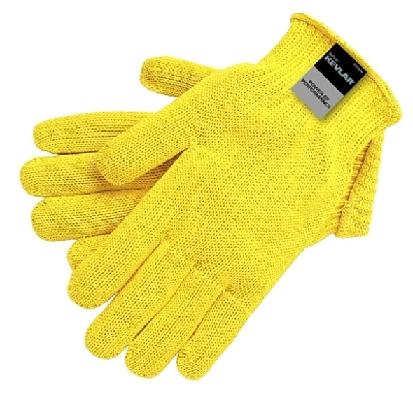 Kevlar Gloves, Large, Yellow, Seamless Knit (12 PR / DZ)