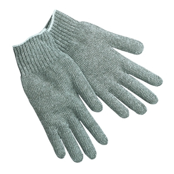 Knit Gloves, Large, Hemmed, Heavy Weight, Gray (12 PR / DZ)
