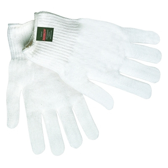 Thermostat String Knit Gloves, Knit-Wrist, One Size Fits All,White (12 PR / DOZ)