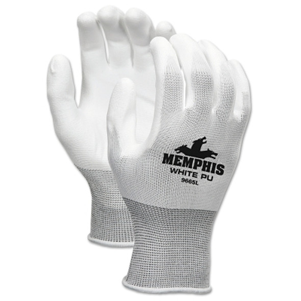 PU Coated Gloves, Medium, Gray (12 PR / DZ)