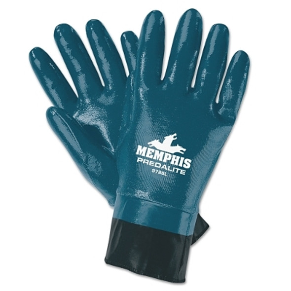 Predalite Nitrile Gloves, X-Large, Black/Blue (12 PR / DOZ)