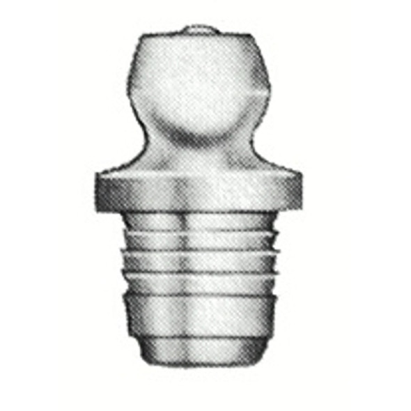 Alemite Drive Fitting, Straight, 35/64 in L, Male/Male, 1/4 in (SAE) (1 EA / EA)