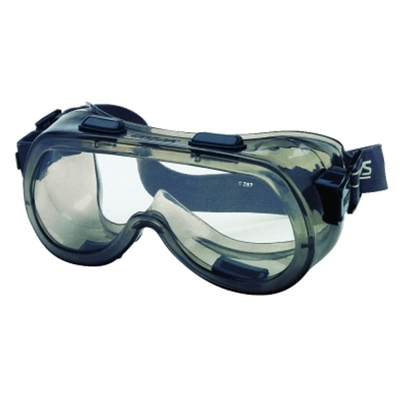 Verdict Goggles, Clear/Gray, Scratch Resistant, Elastic Strap (12 EA / BX)