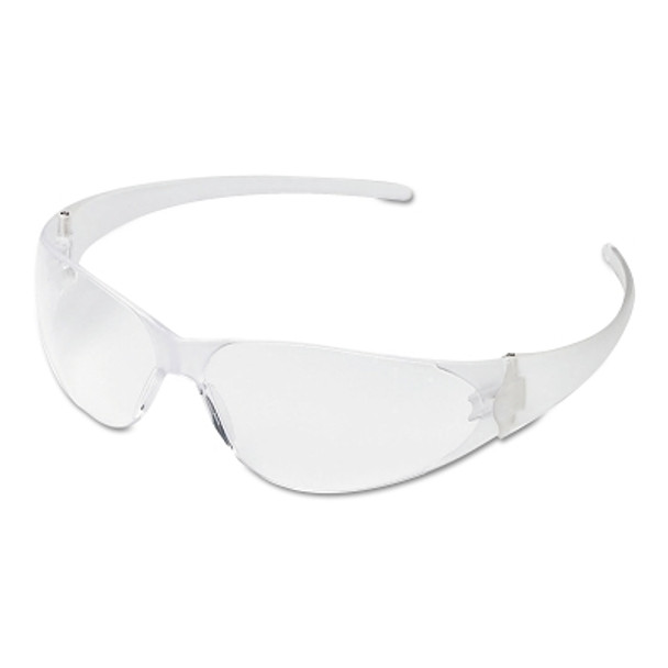 Checkmate Safety Glasses, Clear Lens, Polycarbonate, Uncoated, Clear Frame (1 EA)