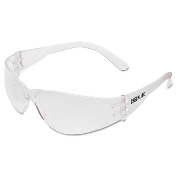 Checklite CL1 Frameless Safety Glasses, Polycarbonate Clear Lens, Duramass, Clear Polycarbonate Temples (1 PR / PR)