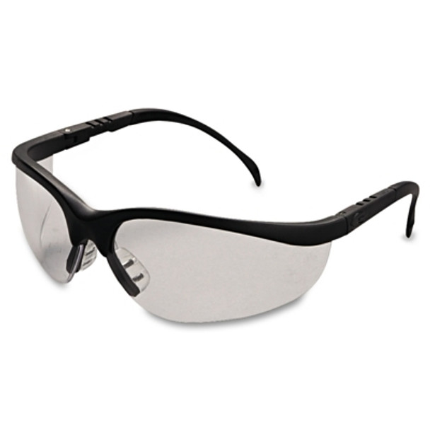 Klondike Protective Eyewear, Clear Lens, Polycarbonate, Black Frame (1 EA)