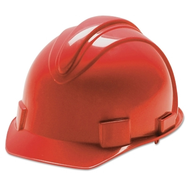 CHARGER Hard Hats, 4 Point Ratchet, Red (1 EA)