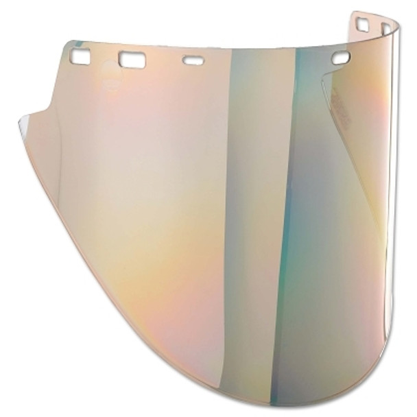 F50 Polycarbonate Special Face Shields, Gold, H Shape, 10 in H x 20 in L (1 EA)