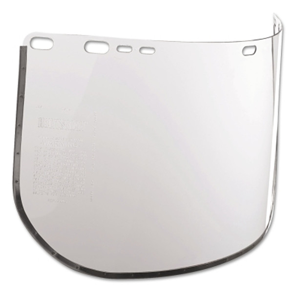 F20 Polycarbonate Face Shield, Bound, Clear, 15-1/2 in x 8 in (1 EA)