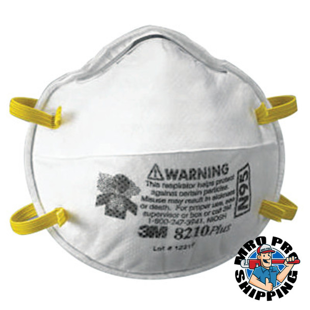 3M N95 Particulate Respirators, Half Facepiece, Non-Oil based filter (20 BX/EA)