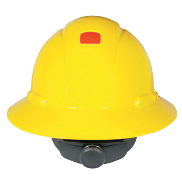 Full Brim Hard Hats with Uvicator, 4 Point, Rachet, Hi Viz Yellow (20 EA / CA)