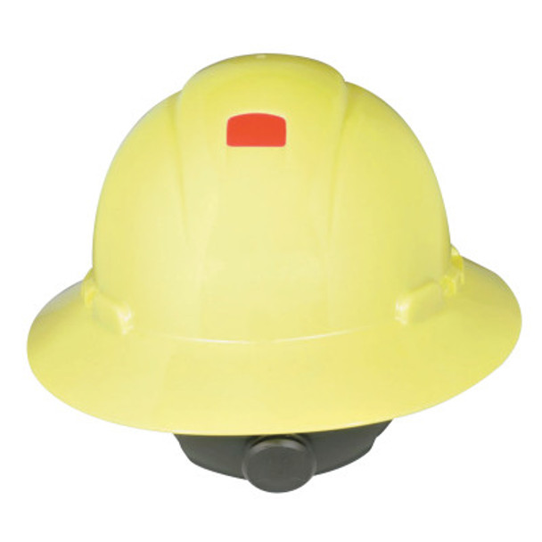 Full Brim Hard Hats, 4 Point, Ratchet, Hi Viz Yellow (20 EA / CA)