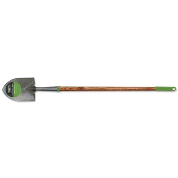 Long Handle Round Point Floral Shovel, 6 in W x 8-1/4 in L, 43 in Straight Hardwood Handle with Comfort End Grip (1 EA)