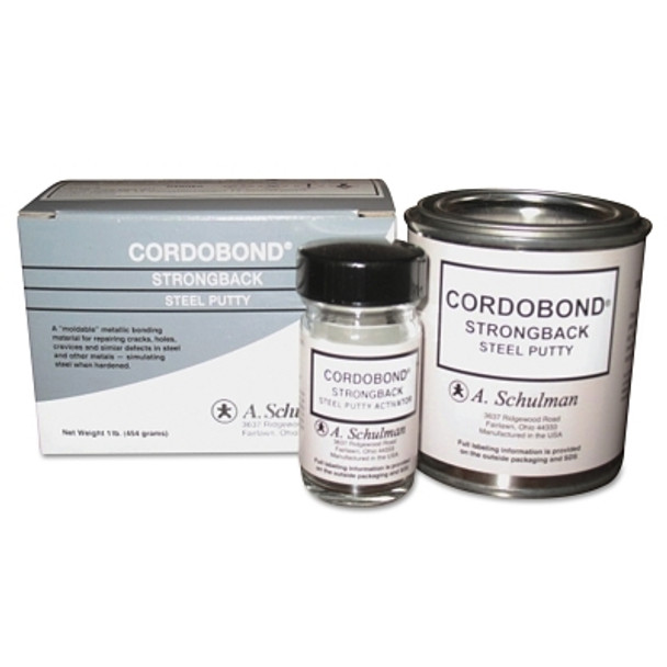 A. Schulman CORDOBOND Strong Back Steel Putty, 1 lb (24 CN / CA)