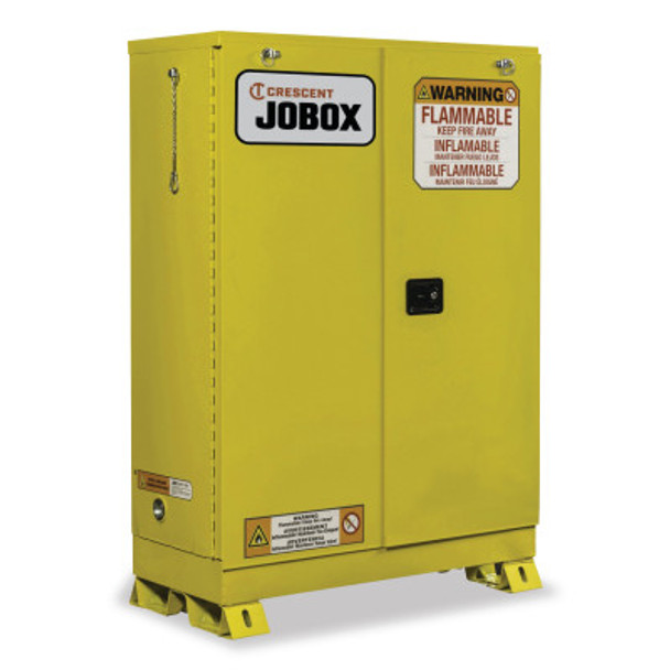 30 Gallon Flammable Self-Closing  Safety Cabinet - Yellow (1 EA)