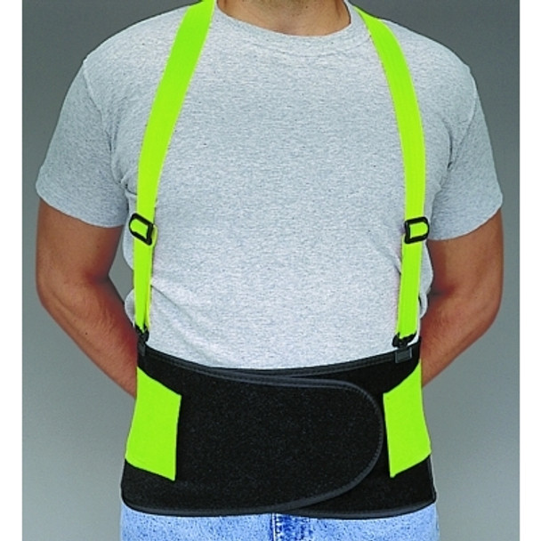 Economy Hi-Viz Back Supports, Large, Lime Green (1 EA)