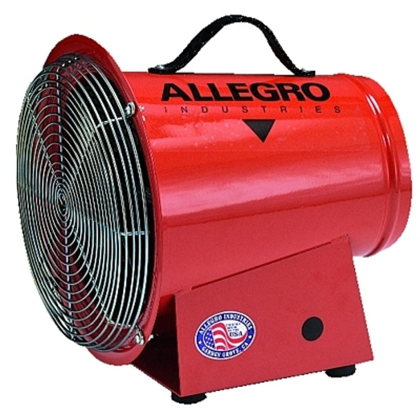 Allegro DC Axial Blowers, 1/4 hp, 12 VDC, 15 ft. Cord w/Alligator Clips (1 EA / EA)