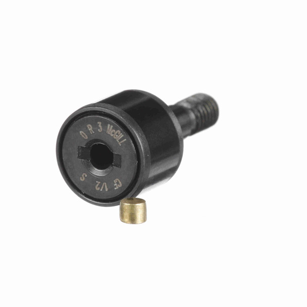 McGill CAMROL® Cylindrical Inch Cam Follower - Stud Mount Roller - Screwdriver Slot - Sealed - CF 1/2 S