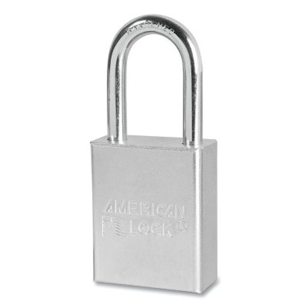 Steel Padlocks (Square Bodied), 1/4 in Diam., 1 1/2 in Long, Keyed Different (6 EA / BOX)