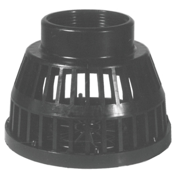 Threaded Black Polyethylene Strainers, Strainer, 3 in Inlet (10 EA / BOX)