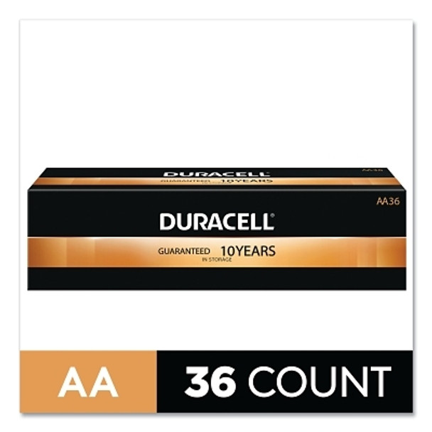 Duracell CopperTop Alkaline Battery, 1.5V, AA, 36/CT (36 EA / PK)