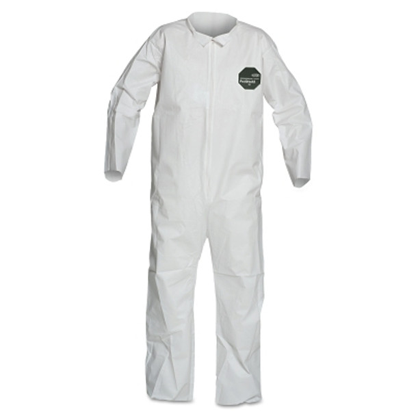 ProShield 50 Collared Coveralls with Open Wrists/Ankles, White, Large (25 EA / CA)