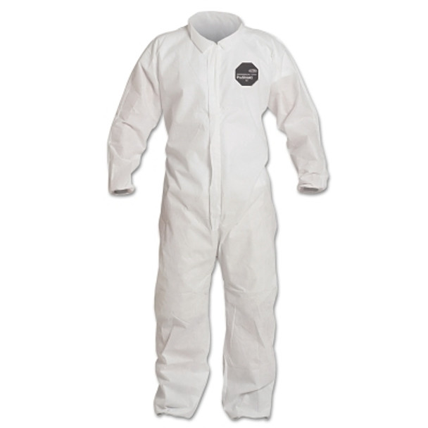 Proshield 10 Coveralls White with Elastic Wrists and Ankles, White, 2X-Large (25 EA / CA)