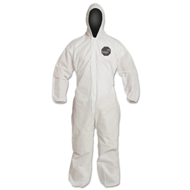 Proshield 10 Coveralls White with Attached Hood, White, 4X-Large (25 EA / CA)