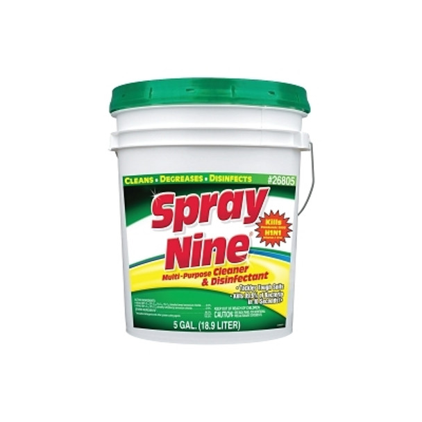 Spray Nine Heavy-Duty Cleaner+Degreaser+Disenfectant, 5 gal Pail, Citrus (1 EA / EA)